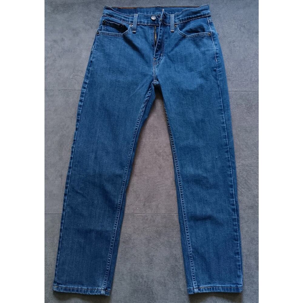 Levis 505 Jeans Mens 30x30 Blue Regular Straight Mid Rise Medium Wash